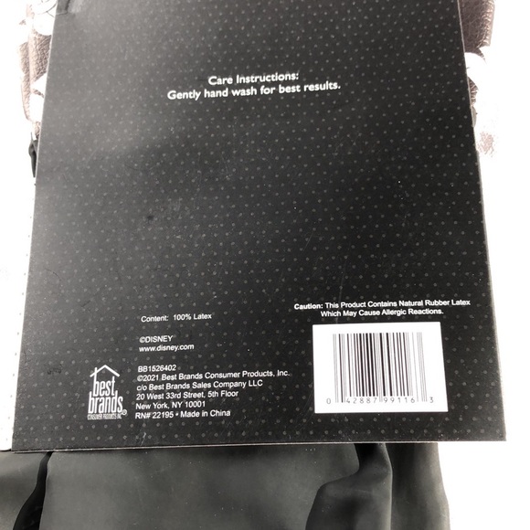 Disney Minnie Mouse Black Latex Cleaning Gloves One size fits most - Picture 4 of 5